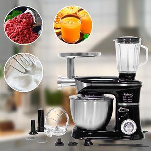 Мощный кухонный комбайн 3 в 1 (тестомес, мясорубка и блендер) Steinberg SB - 7000 (212) 10k01p151 фото
