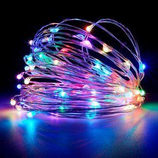 Новогодняя гирлянда Xmas "Роса" на батарейках 10 м Мультик 12k01p016 фото