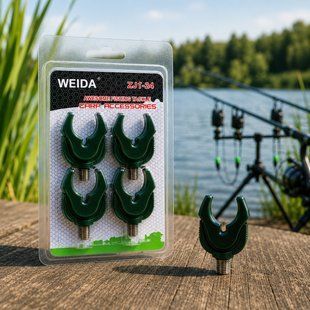 Держатель для удилища Weida ZJT-06 комплект 4 штуки универсальная подставка на род-под, Темно-зеленый (5650) 02k04p576v3 фото