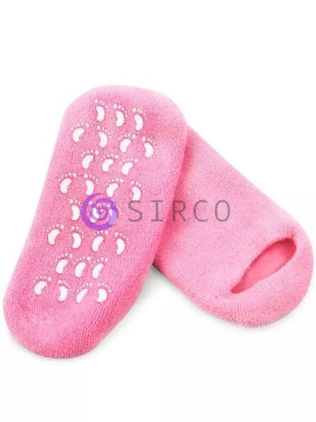Зволожуючі гелеві шкарпетки для домашнього догляду SPA Gel Socks Рожеві 07k02p003 фото