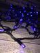 Новорічна гірлянда "Нитка" вулична 80 LED, 8.5 м (чорний дріт, синій) 12k01p134 фото 2
