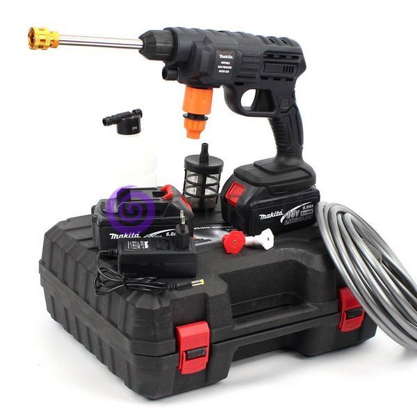 Акумуляторна ручна мийка Makita DHW060ZK (36V, 5Ah, 26bar, 1 АКБ) антивібраційна система, у кейсі 04k10p003v1 фото