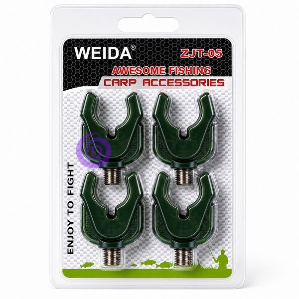 Держатель для удилища Weida ZJT-06 комплект 4 штуки универсальная подставка на род-под, Темно-зеленый (5650) 02k04p576v3 фото