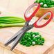 Ножиці для шинкування зелені Herb Scissors 5 гострих лез Червонi/211 10k03p084v1 фото 1