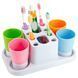 Органайзер для зубных щеток с дозатором пасты HAPPY FAMILY WASH GARGLE SUIT (509) 01k01p020 фото 2