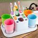 Органайзер для зубных щеток с дозатором пасты HAPPY FAMILY WASH GARGLE SUIT (509) 01k01p020 фото 1