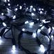 Новогодняя гирлянда Бахрома 96 Led 3.5 м (черный провод, холодный белый) 12k01p116v2 фото 7
