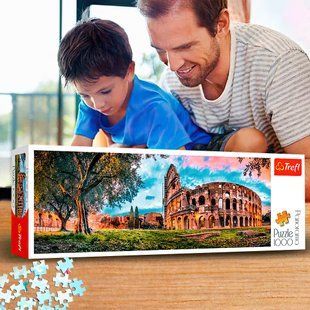 Пазлы с панорамным видом (1000 элем.) &ndash; "Колизей на рассвете" / Trefl 29030 (SB) 03k19p275 фото