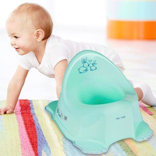 Горшок "Зайчики" прорезиненный (Мятный) Tega Baby/KR-001-105/(SB) 03k20p033 фото