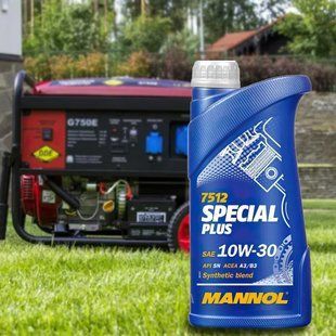 Моторна олива Mannol 7512 Special plus для дизельних та бензинових генераторів SEA 10W-30 1 л 04k08p001 фото