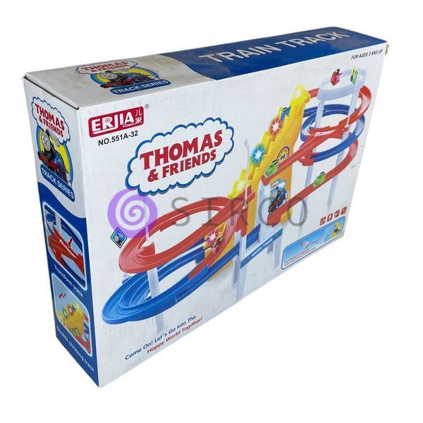 Дитячий ігровий набір Гоночний трек Eriia Thomas and friends 551A-32 з 27 предметів (AHMD) 03k10p427 фото