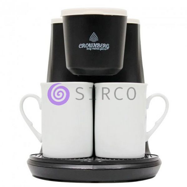 Капельная кофеварка на две чашки Crownberg Cb-1568 500 Вт 10k07p023 фото
