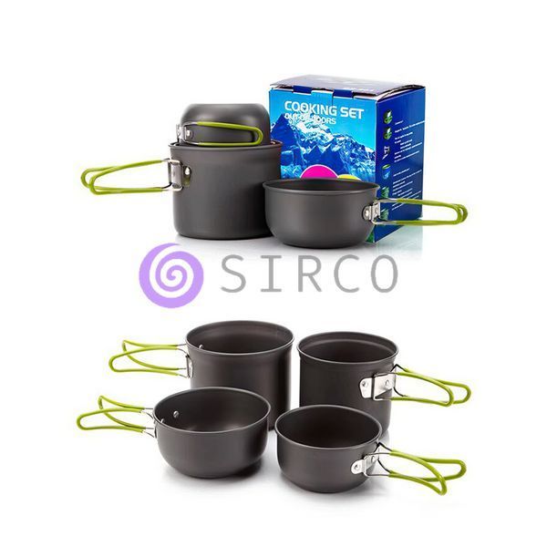 Набір алюмінієвого посуду для пікніка Cooking Set DS-201 (МА76) 02k03p035 фото