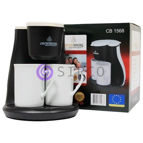 Капельная кофеварка на две чашки Crownberg Cb-1568 500 Вт 10k07p023 фото