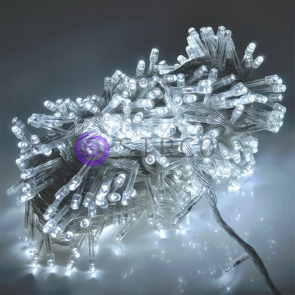Декоративна вулична світлодіодна гірлянда DRF 580 LED (50 метрів) 220В Білий 12k01p149v3 фото