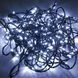 Новогодняя гирлянда черный провод XMAS Белый нить 100 LED (10 метров) 12k01p080 фото 2