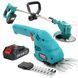 Набір садової техніки 24V 2 в 1 акумуляторний тример Makita UR120DWAE (24V, 5AH) + акумуляторні ножиці-кущоріз Makita UA200DZ 09k08p118 фото 1