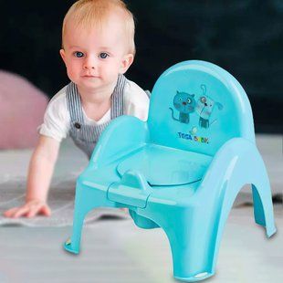 Горшок музыкальный &ndash; стульчик "Кот и пес" (Голубой) TegaBaby/PO-063-101/SB 03k20p065 фото