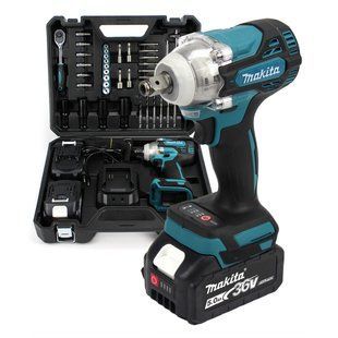 Акумуляторний гайковерт Makita DTW301 (36V, 5AH), 2 акумулятори в кейсі з інструментами 04k02p249 фото