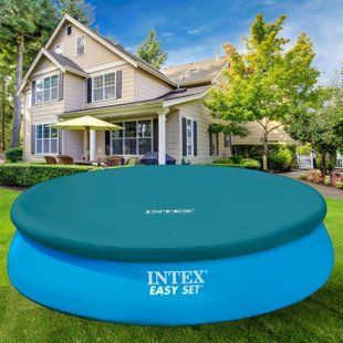 Захисний тент-чохол із надувним бортом для надувного басейну INTEX 28022 366 см 02k12p002v3 фото