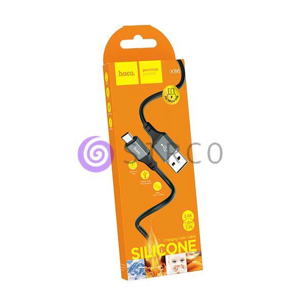Кабель HOCO X86 micro-USB Черный/206 11k06p323 фото
