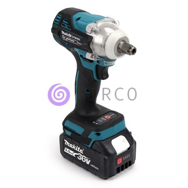 Аккумуляторный гайковерт Makita DTW301 (36V, 5AH), 2 аккумулятора в кейсе с инструментами 04k02p249 фото