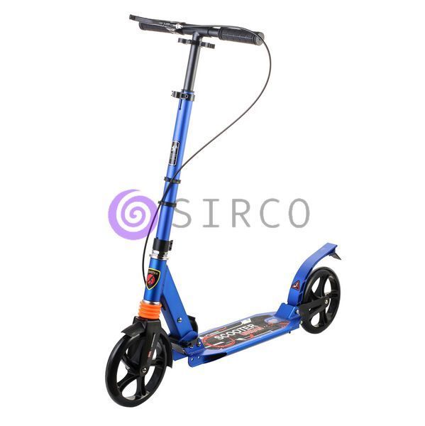 Дитячий міський самокат з амортизатором та керованим кермом Scooter Sport 119D Синій (ARSH) 13k01p021v1 фото