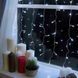 Декоративна LED гірлянда-штора прозорий провід 480 LED 220В 3х3 м Білий 12k01p152v2 фото 6