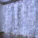 Декоративна LED гірлянда-штора прозорий провід 480 LED 220В 3х3 м Білий 12k01p152v2 фото 1
