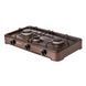Портативна газова плита з кришкою на 3 конфорки YUCEL O-300-LPG-BROWN (JS) 10k01p580 фото 3