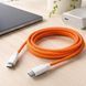 Кабель швидкої зарядки Type-C &ndash; Type-C 60W 1 м тканинний для iPhone Orange 26X-196, Помаранчевий (509/5084) 11k06p499v1 фото 1
