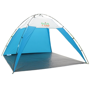 Намет-тент двомісний пляжний Green Camp 1045, 220*220*160 см, Біло-блакитний 02k03p269v1 фото