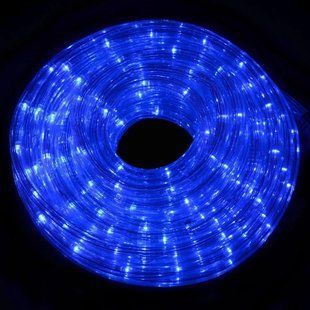 Новогодняя уличная гирлянда Xmas Rope Light Дюралайт шланг Синий (100 метров) 12k01p008v1 фото