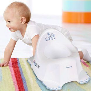 Горшок "Зайчики" прорезиненный (Белый) Tega Baby/PO-058-103/(SB) 03k20p033v2 фото