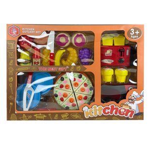 Детский игрушечный набор кухонной техники Fengmei Kitchen K-8835 "Тостер, печь та еда", 3+ (AHMD) 03k09p166v5 фото