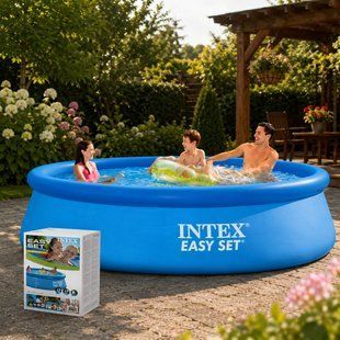 Надувной круглый семейный бассейн для дачи и двора Intex 28120 Easy Set 305x76 см/, 3853 л (AT) 02k12p092 фото