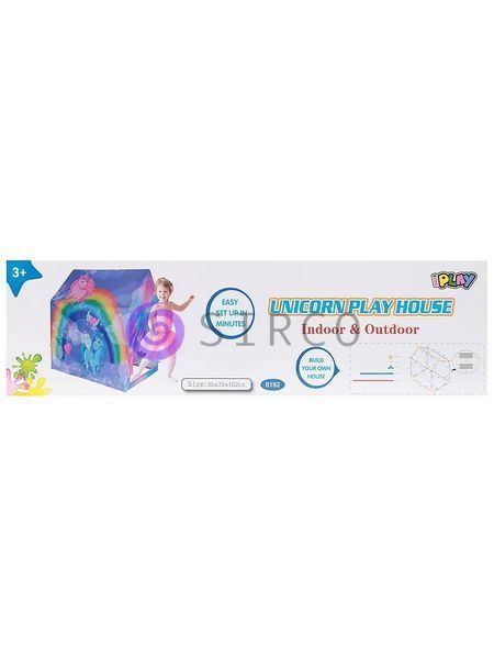 Детская игровая палатка домик на завязках MR 0640-1 95 - 72 - 102см "Единорог" 03k16p110 фото