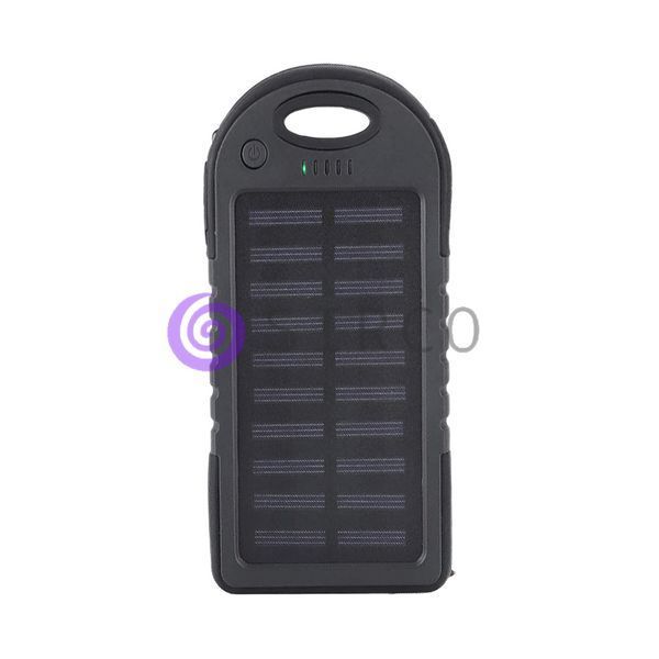 УМБ Power Bank ViaKing DDES500 с солнечной панелью и LED-фонарь 5 000 mAh Черный/H-11 11k12p007 фото