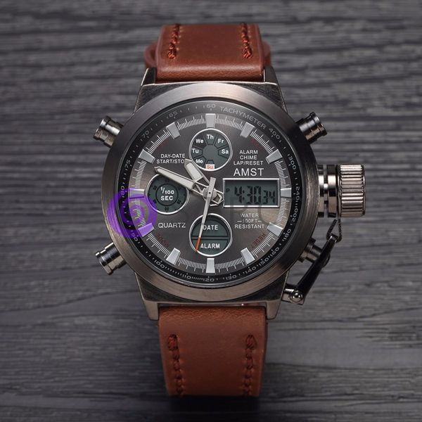Наручний годинник AMST WATCH (коричневі) 08k04p011v2 фото