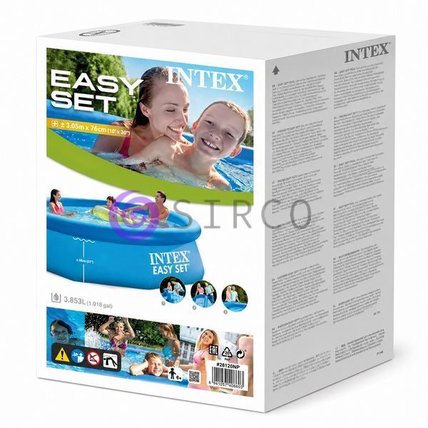 Надувной круглый семейный бассейн для дачи и двора Intex 28120 Easy Set 305x76 см/, 3853 л (AT) 02k12p092 фото