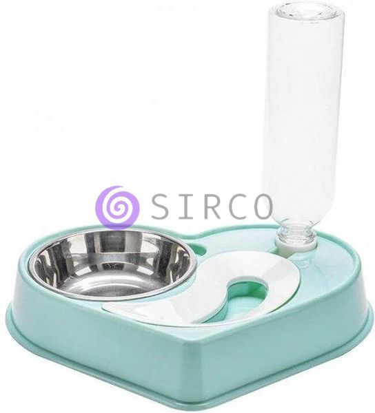 Кормушка 2в1 миска с автоматической поилкой для собак и кошек Dog Cat Bowl (509) 05k05p034 фото