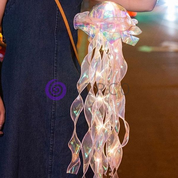 Светильник фонарь в виде медузы Jellyfish lamp HA-113 для спальни или детской комнаты (205) 01k09p372 фото