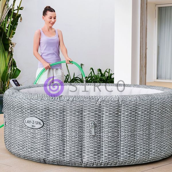 Надувное джакузи-СПА аэромассаж 6 мест, фильтр-насос Lay-Z-Spa Bali, Bestway 6001N, 196 х 71 см 980 л 02k12p300v5 фото
