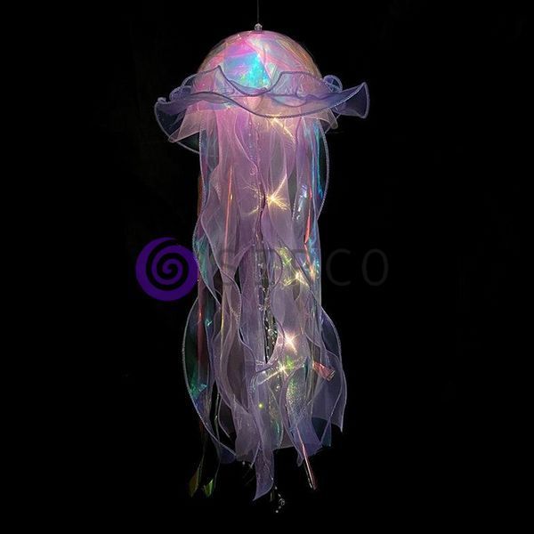 Светильник фонарь в виде медузы Jellyfish lamp HA-113 для спальни или детской комнаты (205) 01k09p372 фото