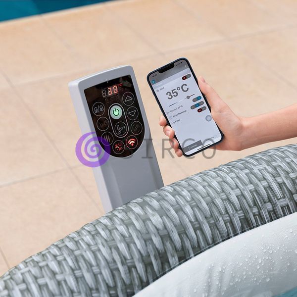 Надувное джакузи-СПА аэромассаж 6 мест, фильтр-насос Lay-Z-Spa Bali, Bestway 6001N, 196 х 71 см 980 л 02k12p300v5 фото