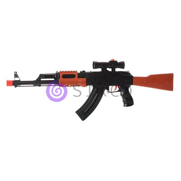 Детский игрушечный пневматический автомат AK47-1 на пульках и присосках (IGR24) 03k08p003 фото