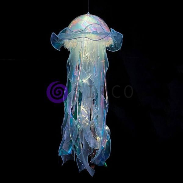 Светильник фонарь в виде медузы Jellyfish lamp HA-113 для спальни или детской комнаты (205) 01k09p372 фото