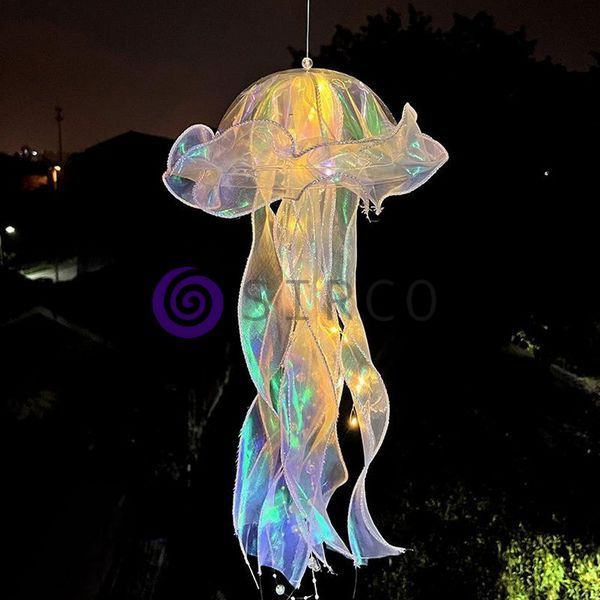 Светильник фонарь в виде медузы Jellyfish lamp HA-113 для спальни или детской комнаты (205) 01k09p372 фото