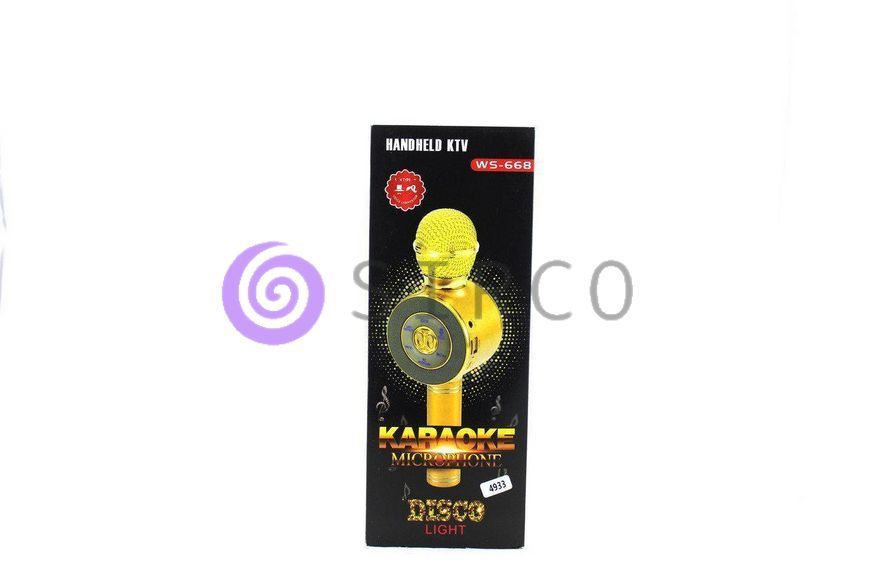Караоке мікрофон Wster WS-668 мікрофон з караоке і світломузикою 11k03p028 фото