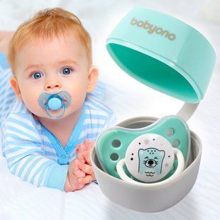 Футляр для зберігання дитячої пустушки Babyono Natural nursing М'ятний (535/02) (SB) 03k17p290v3 фото